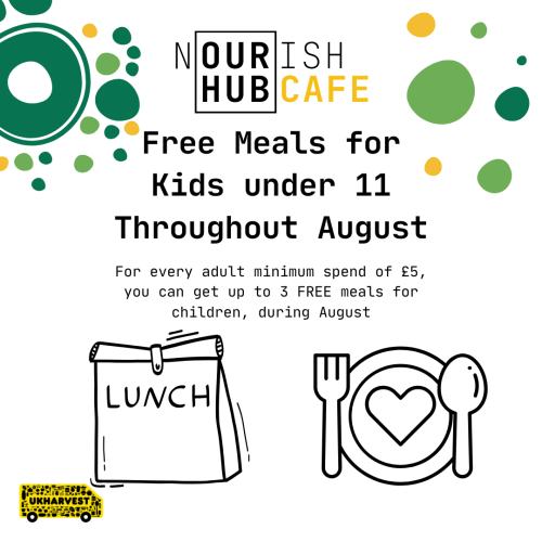Free meals for kids during the Summer Holidays at Nourish Hub Cafe